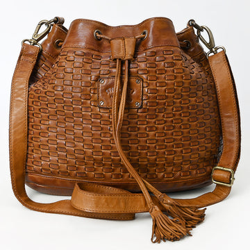 SWL105 Bucket Genuine Leather women bag western